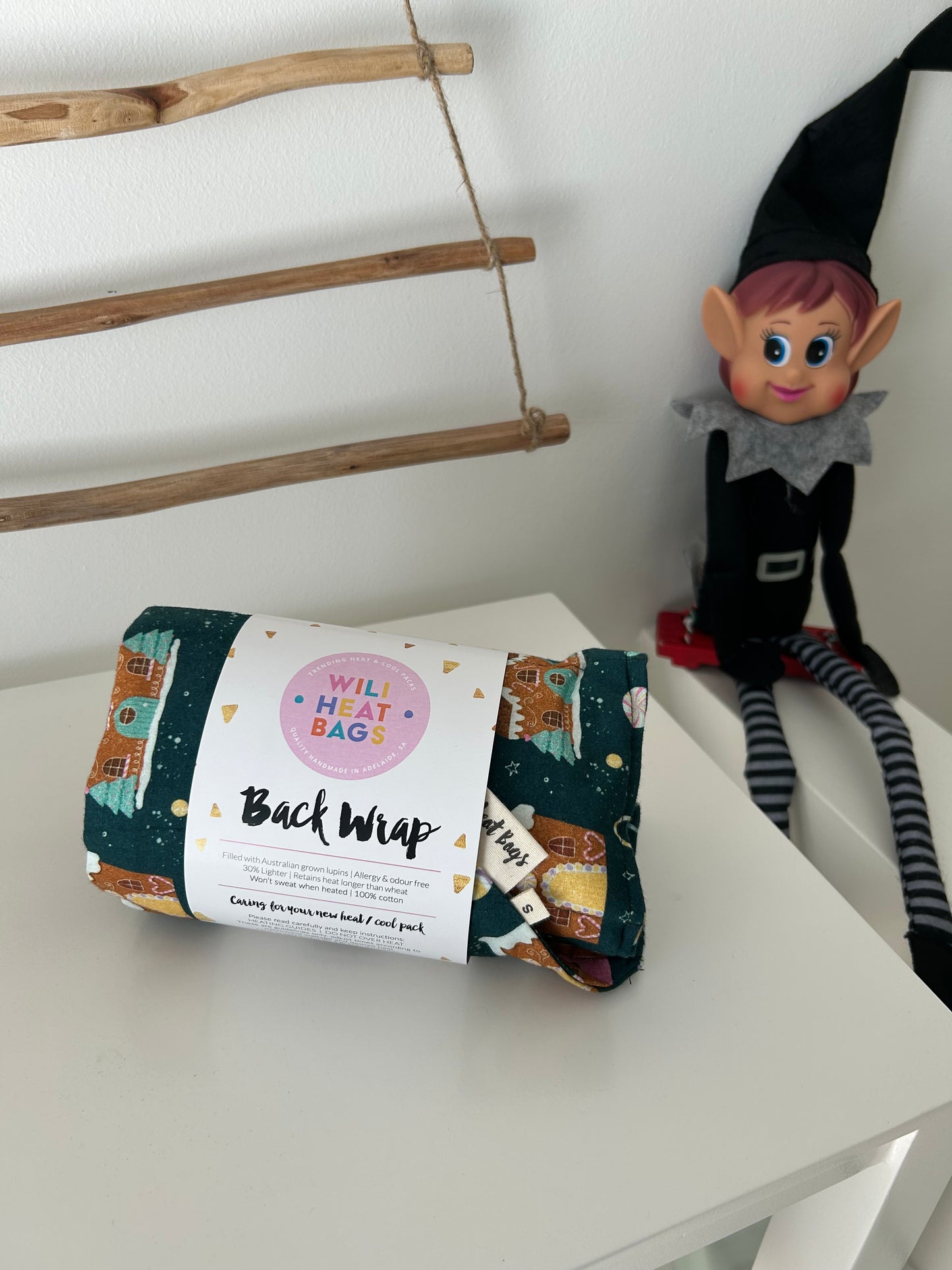 Back Wrap Heat Bag - Gingerbread - Wili Heat Bags