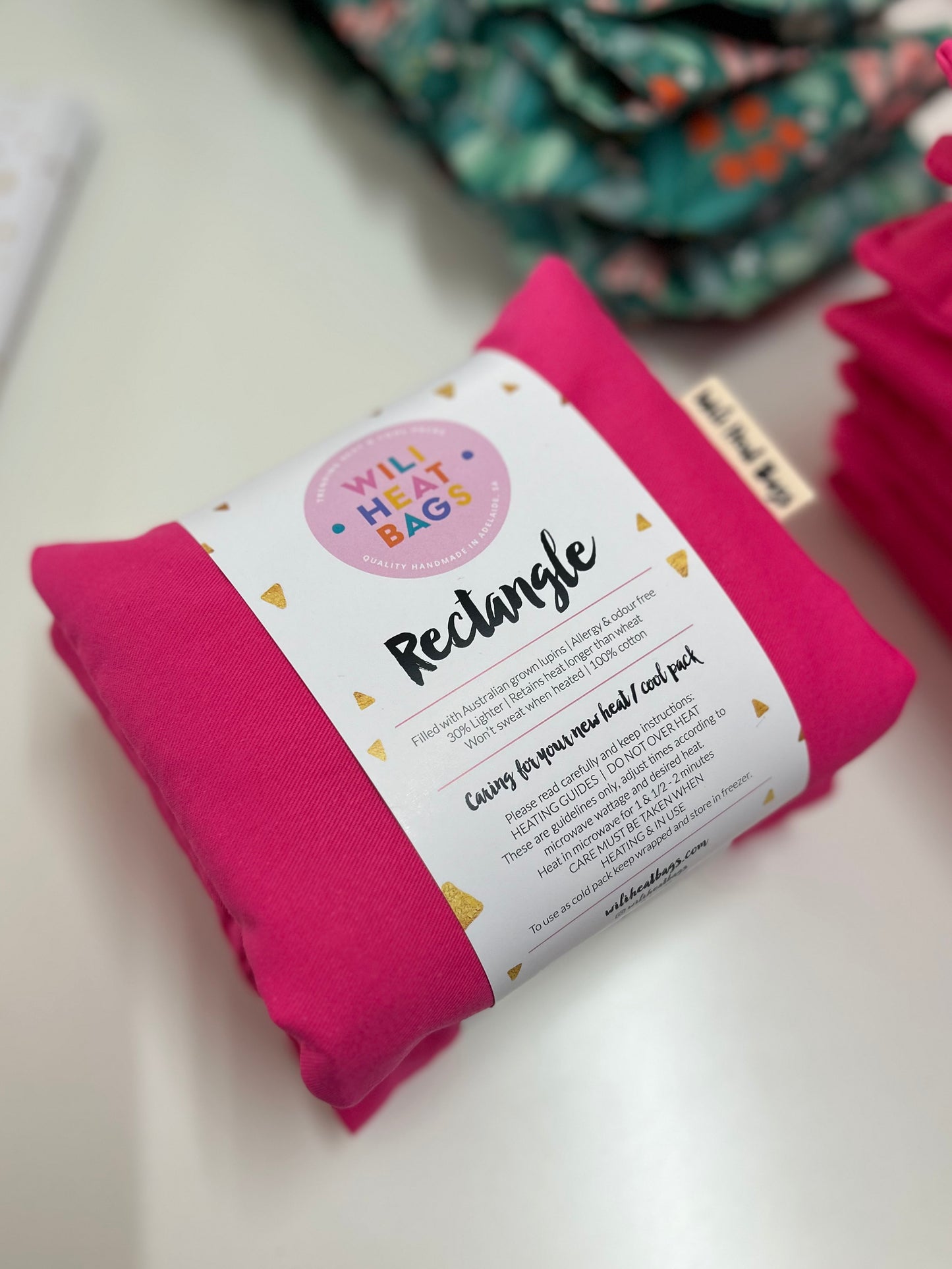 Rectangle Heat Bag - Pink - Wili Heat Bags