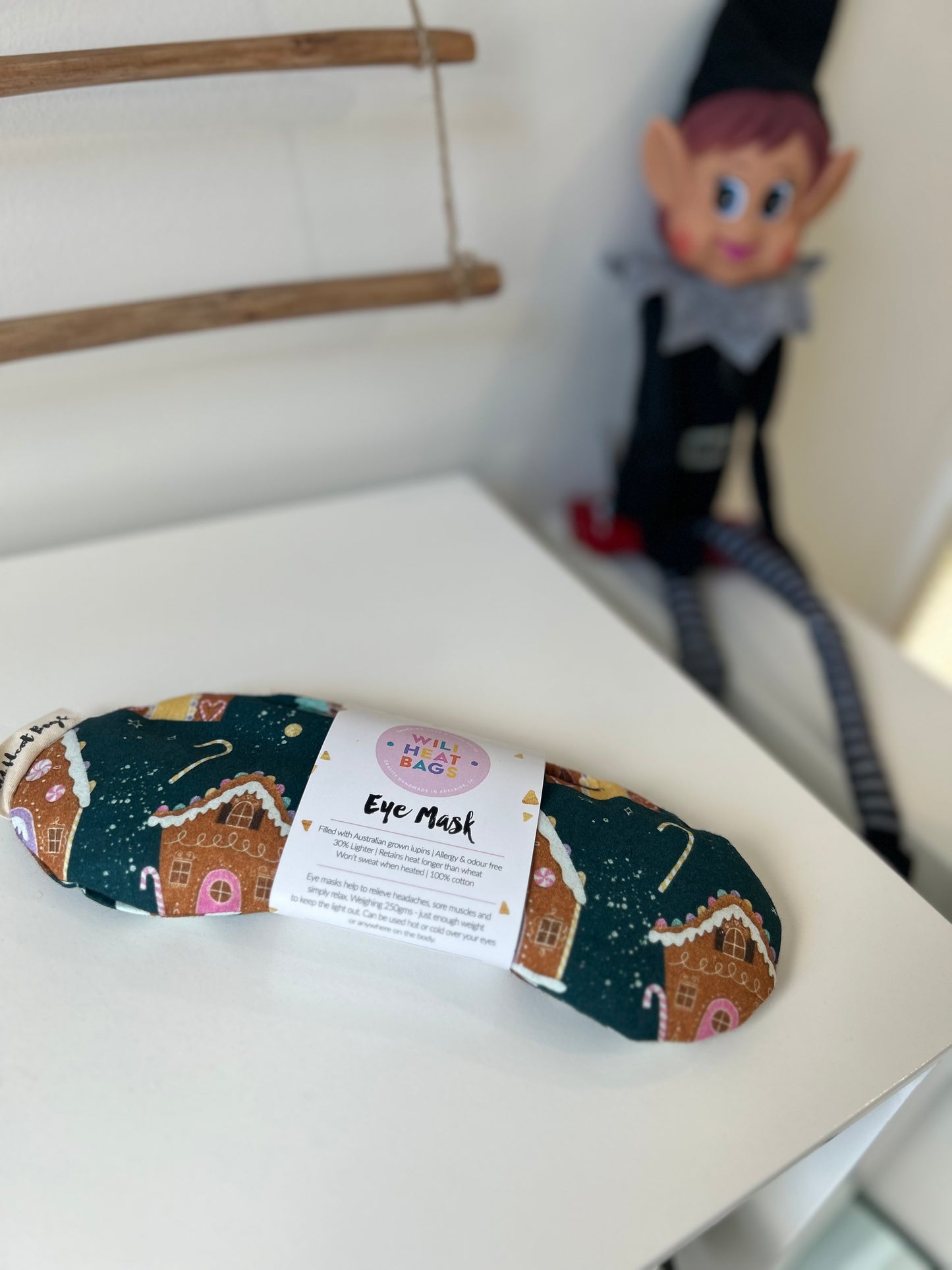 Eye Mask - Gingerbread House - Wili Heat Bags