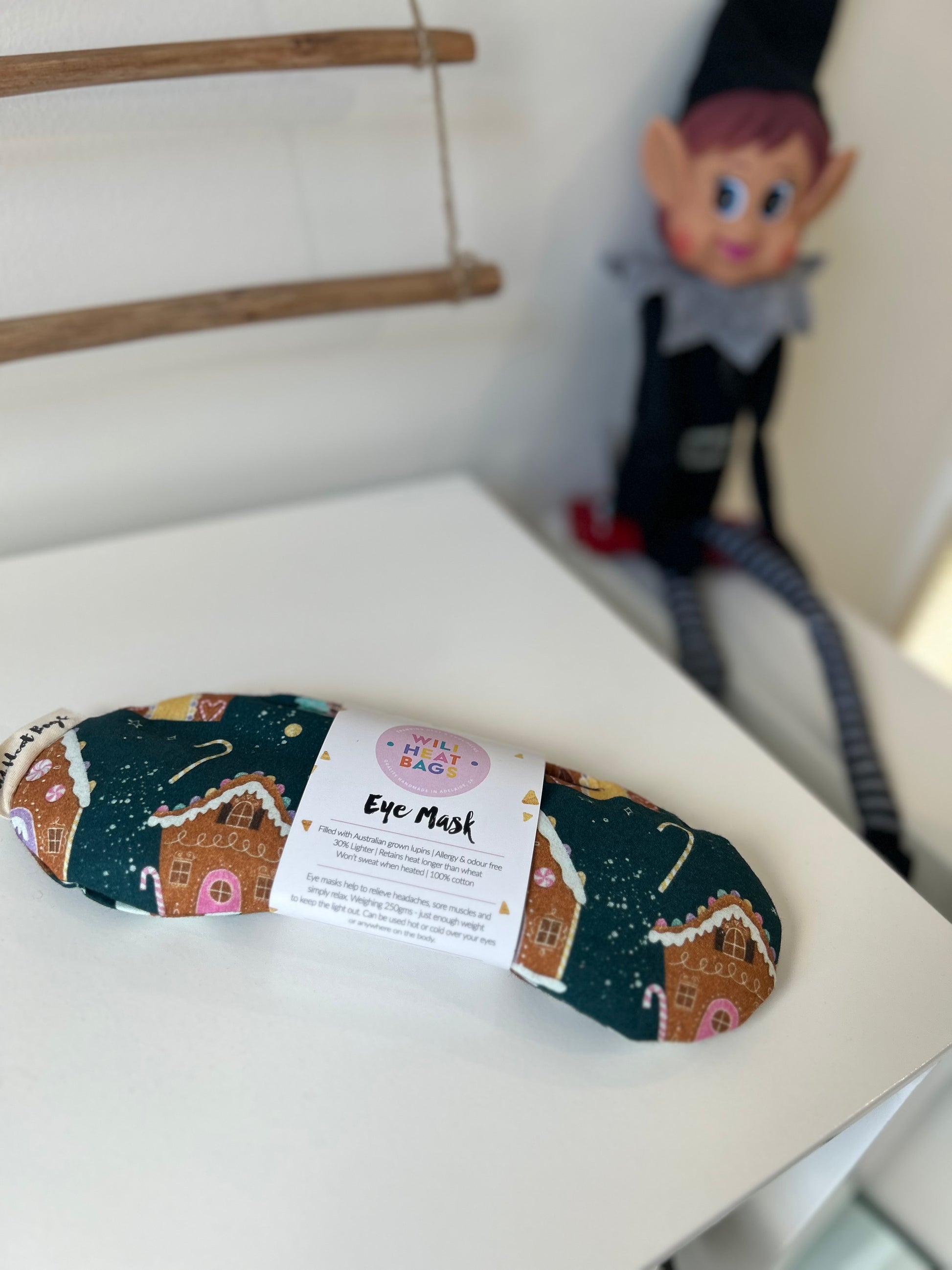 Eye Mask - Gingerbread House - Wili Heat Bags