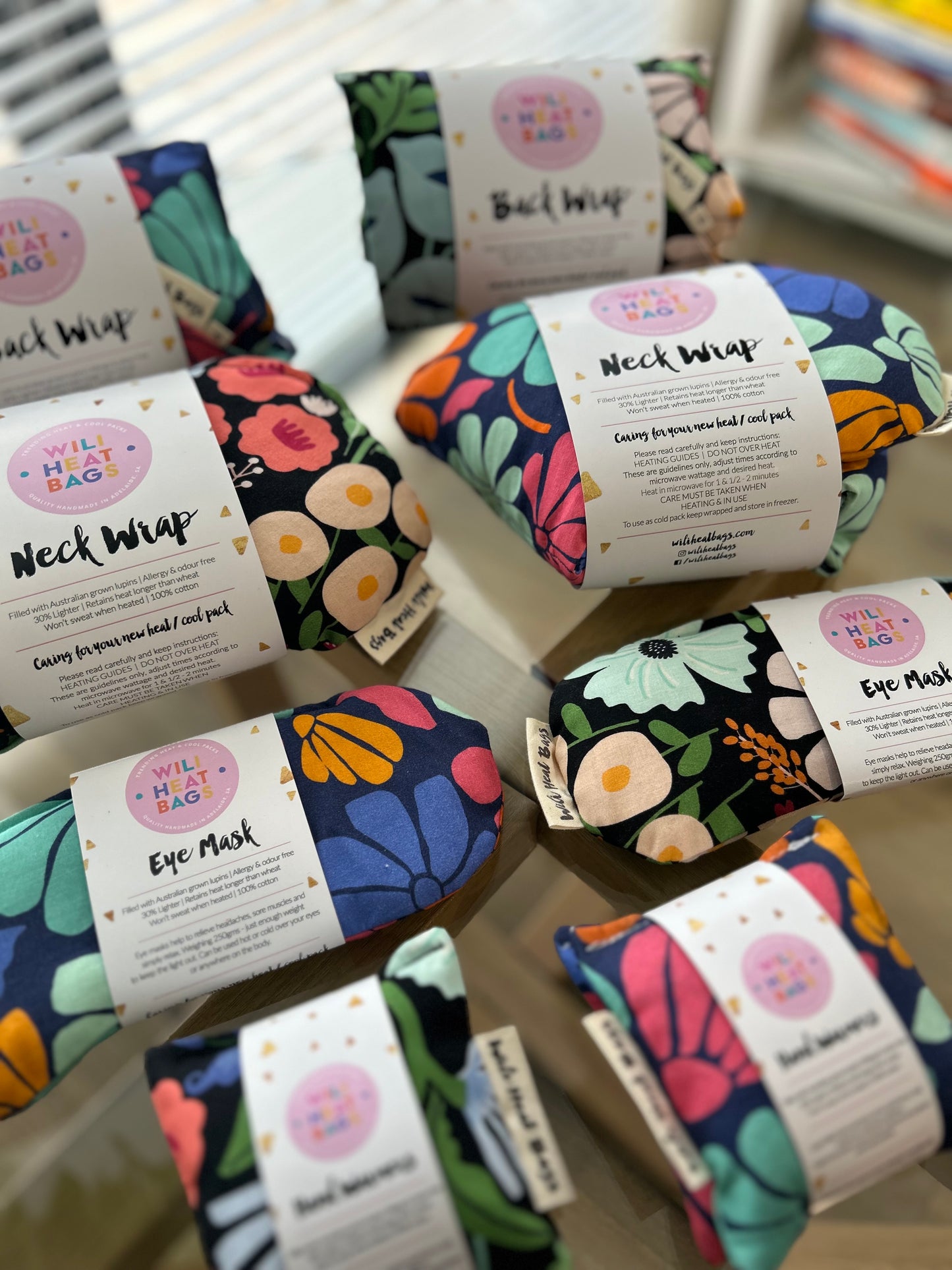 Back Wrap Heat Bag - Super Bloom - Wili Heat Bags