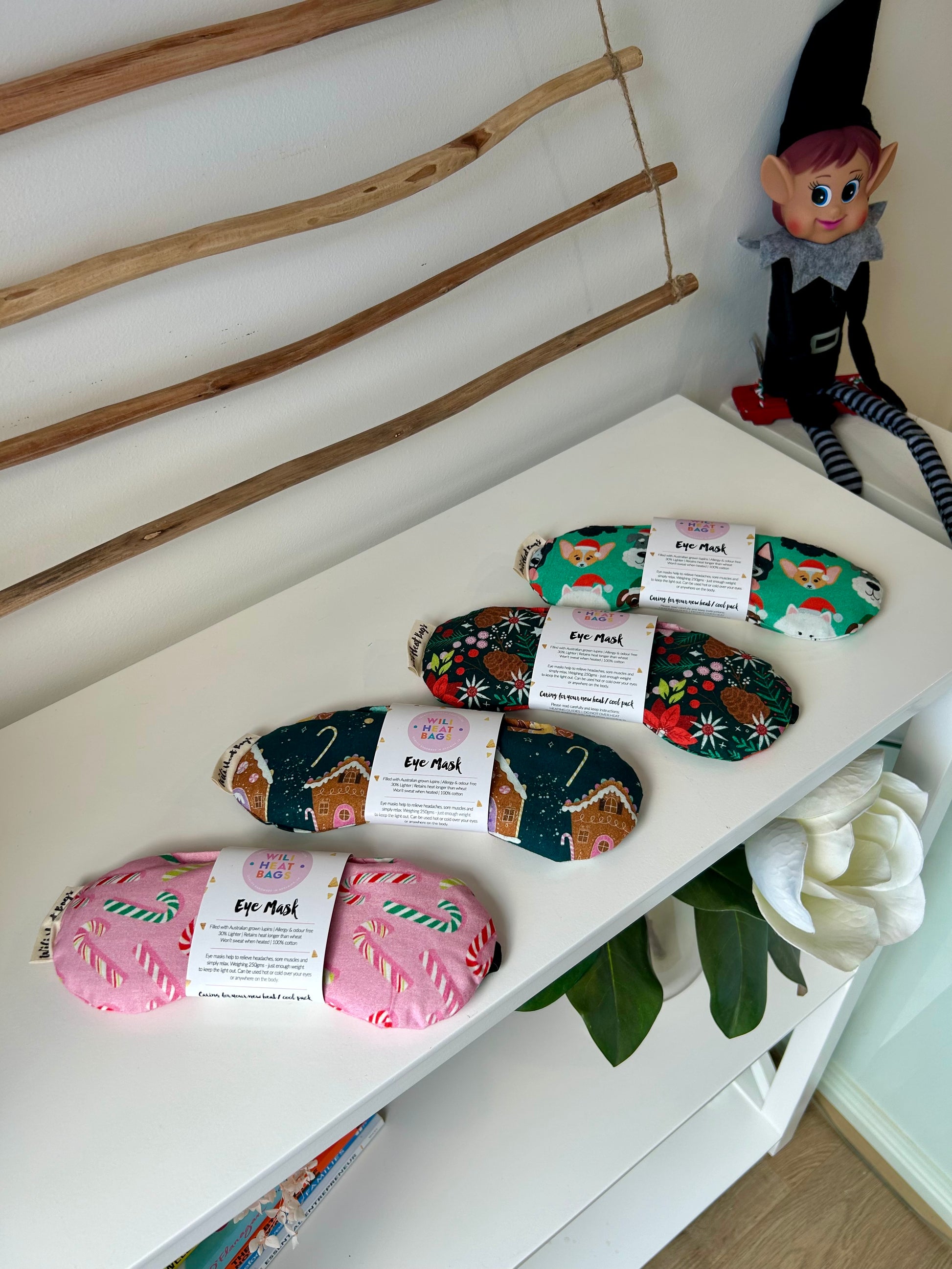 Eye Mask - Candy Cane - Wili Heat Bags