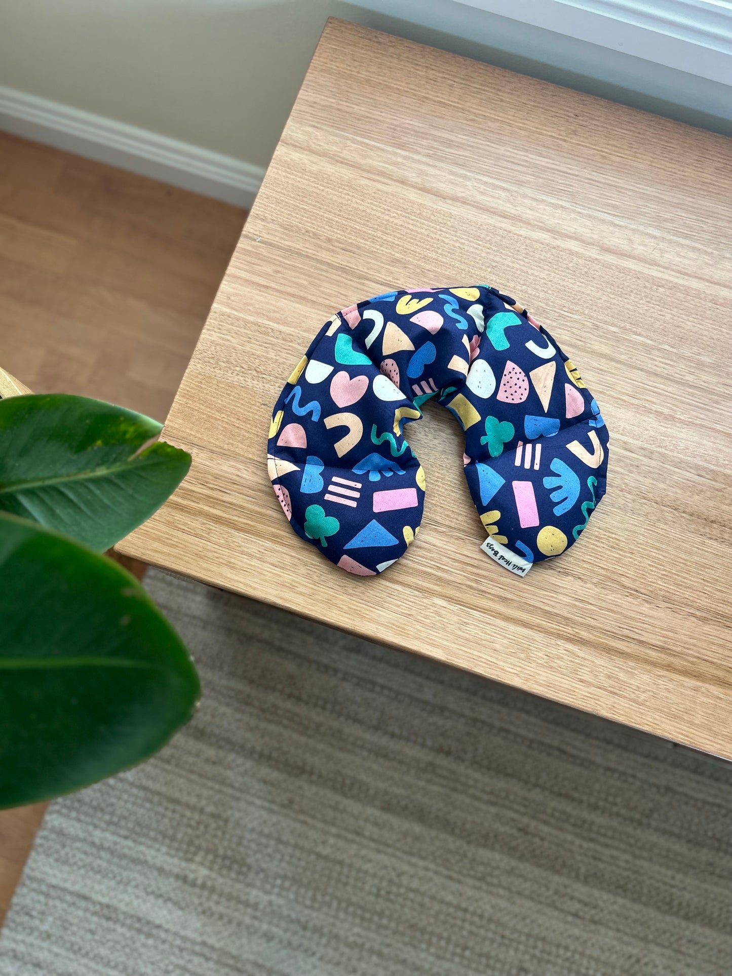 Neck Wrap Heat Bag - Navy Shapes - Wili Heat Bags