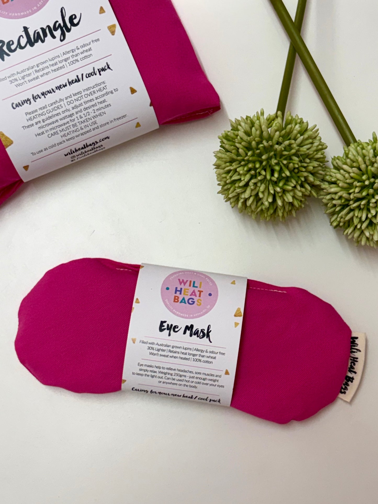 Eye Mask - Pink - Wili Heat Bags