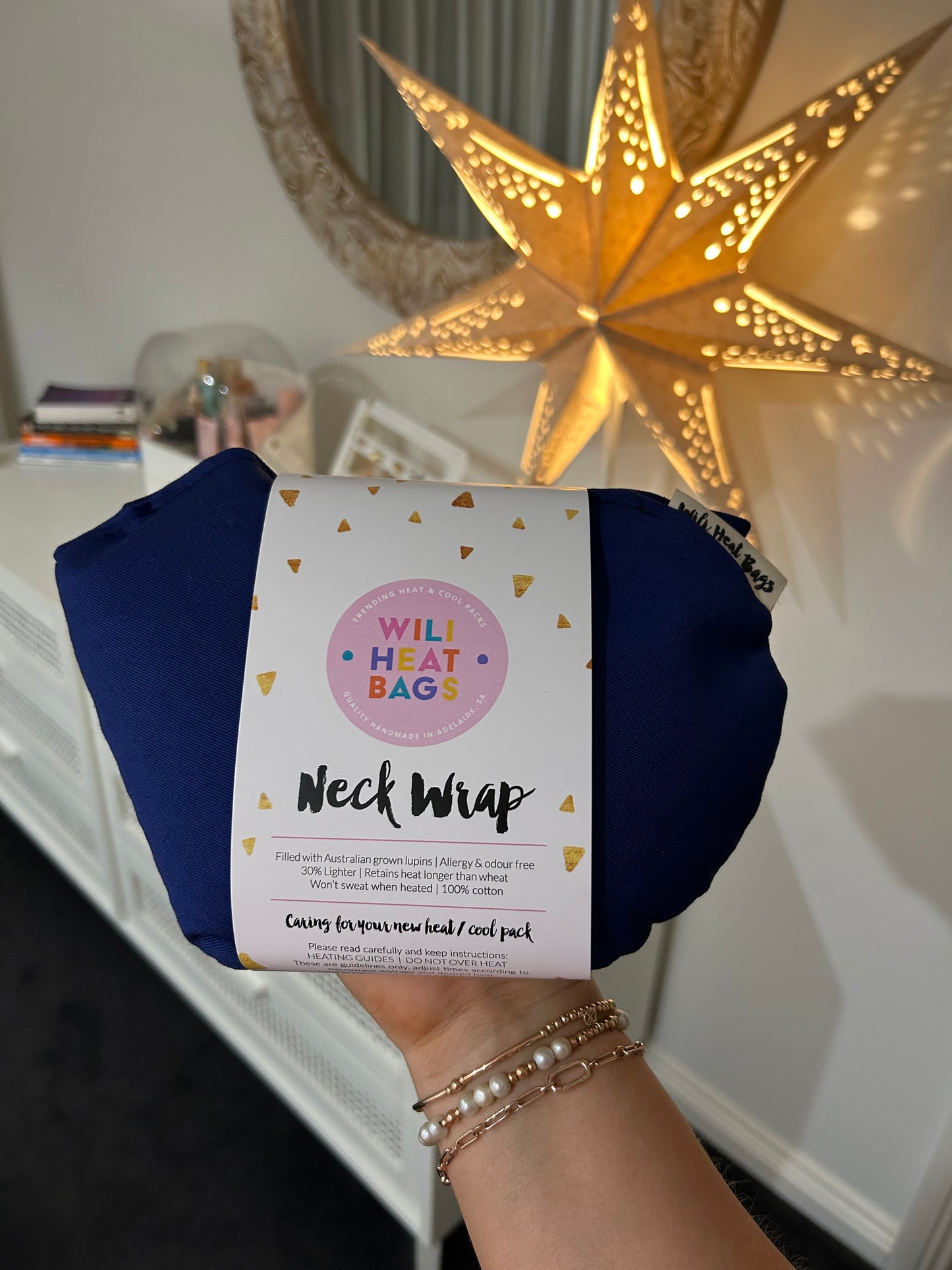 Neck Wrap Heat Bag - Navy Blue - Wili Heat Bags