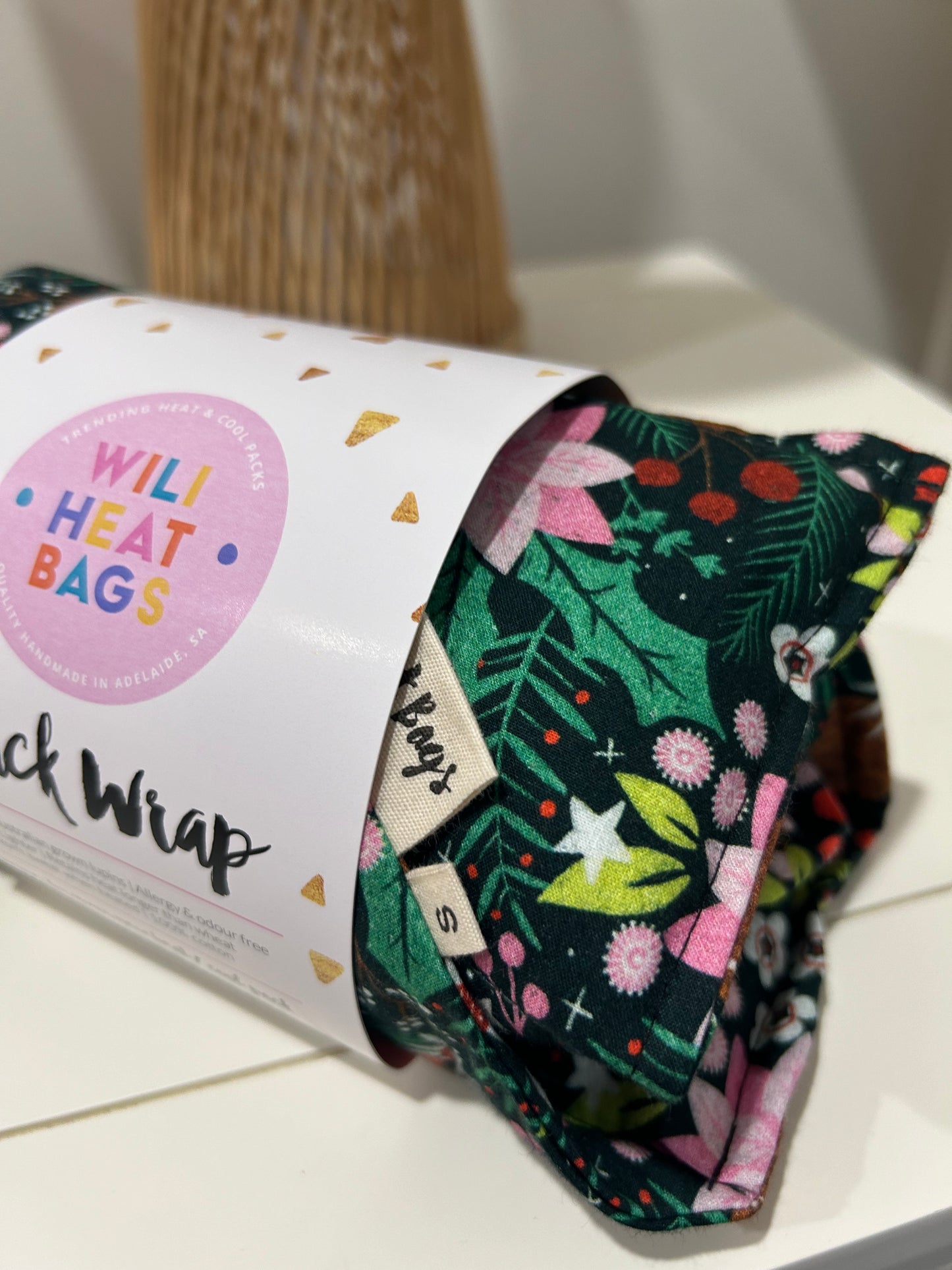 Back Wrap Heat Pack - Festive Flowers - Wili Heat Bags