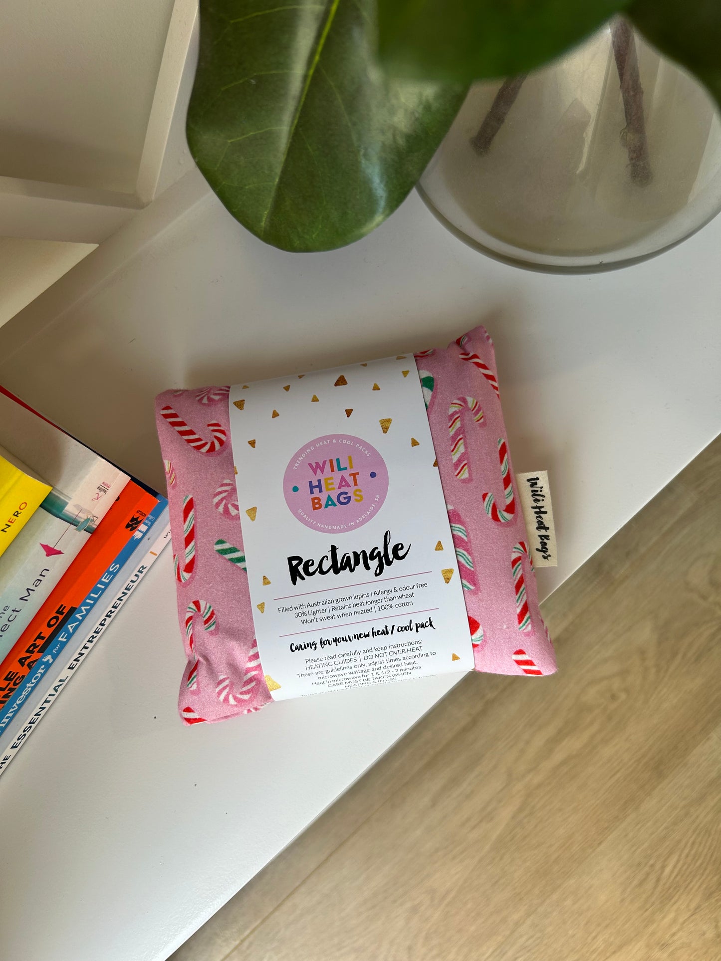 Rectangle Heat Bag - Candy Cane