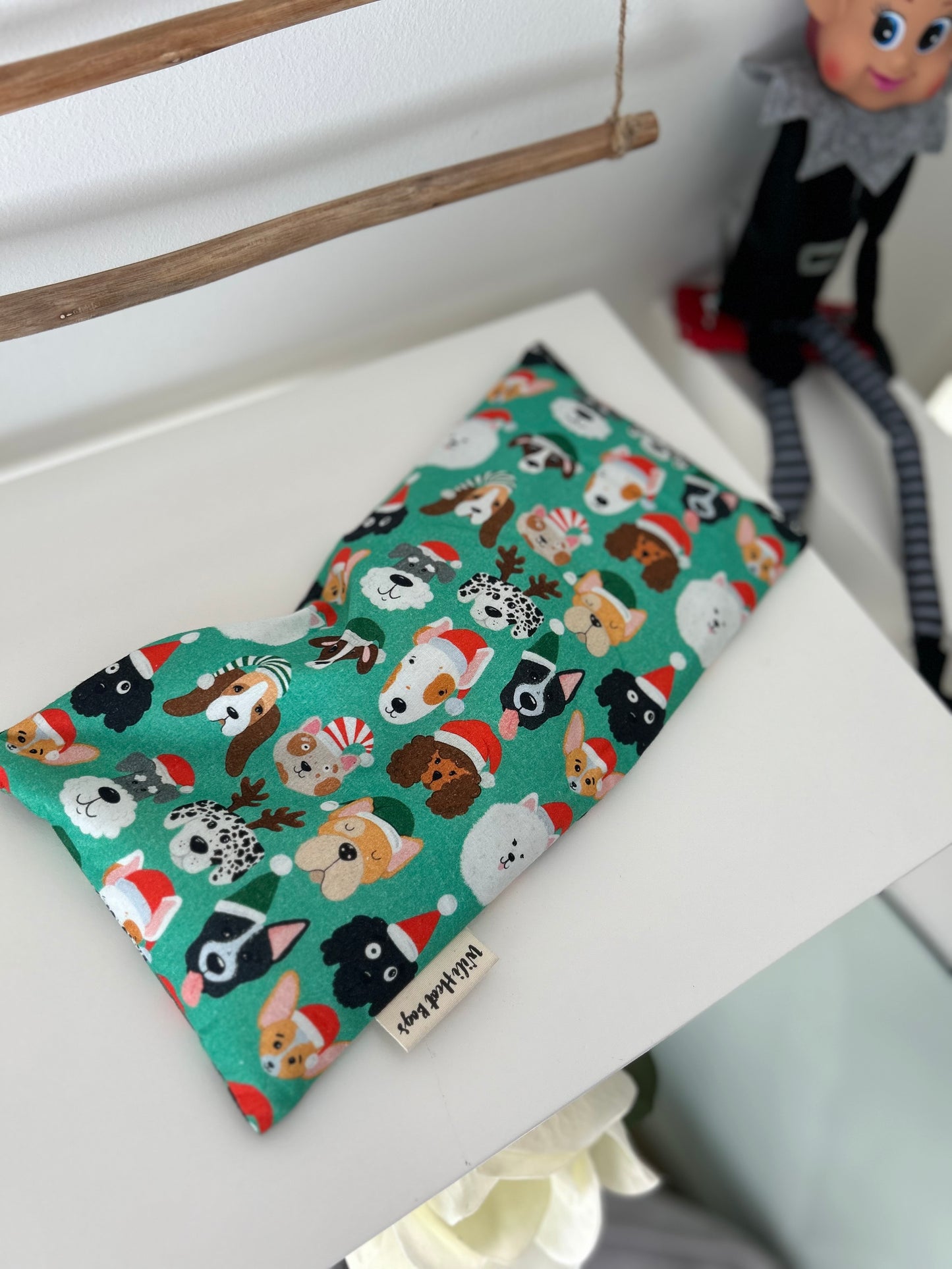 Rectangle Heat Bag - Christmas Dogs