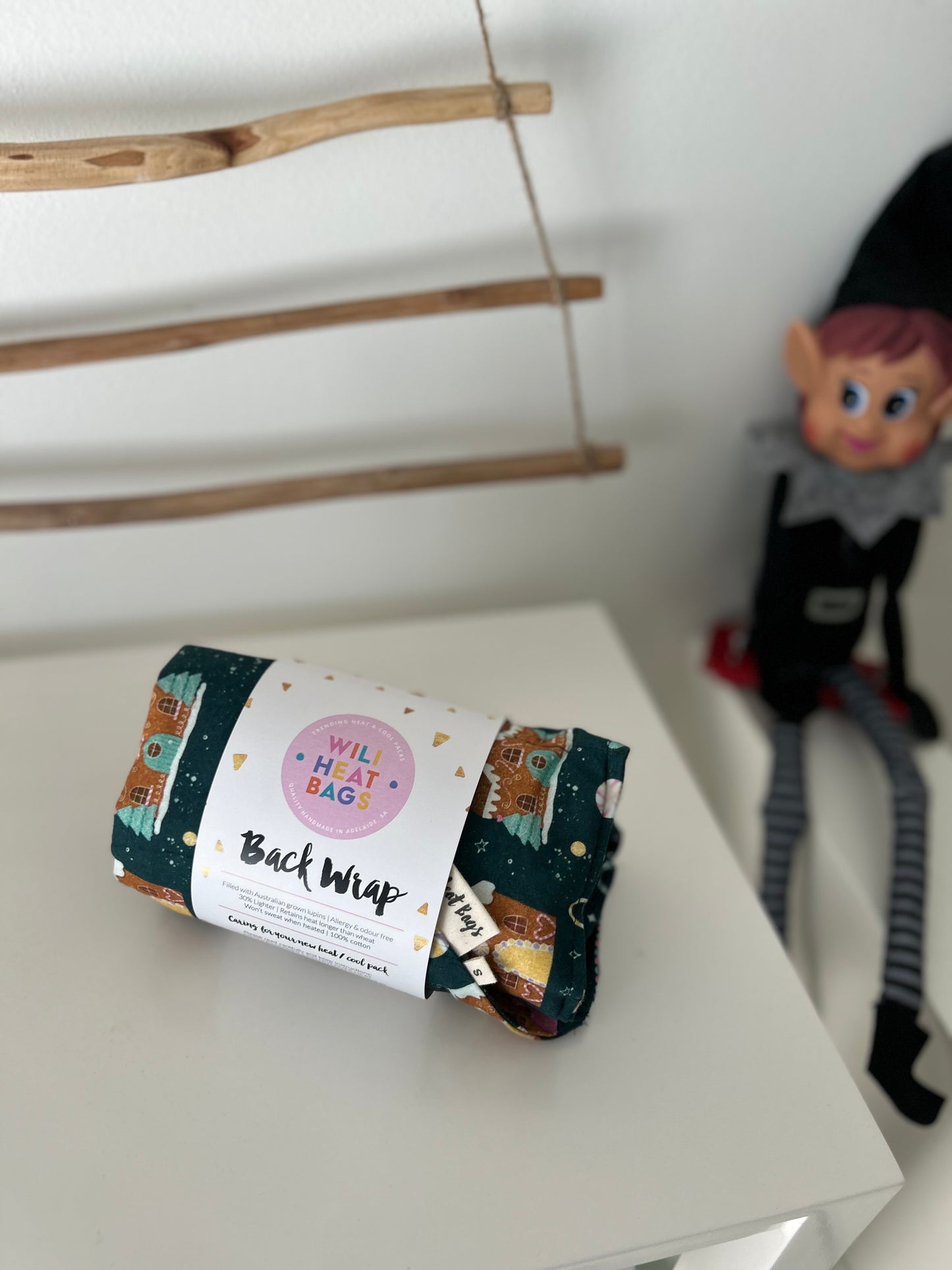 Back Wrap Heat Bag - Gingerbread - Wili Heat Bags