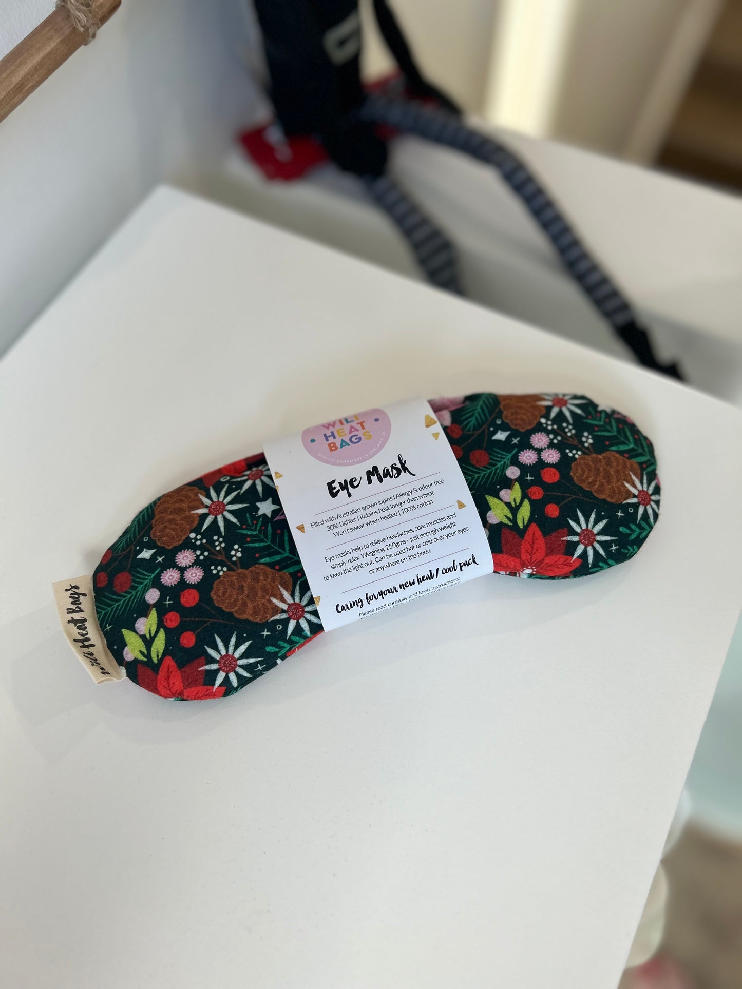 Eye Mask - Festive Flowers - Wili Heat Bags