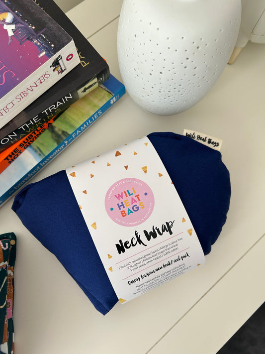 Neck Wrap Heat Bag - Navy Blue - Wili Heat Bags
