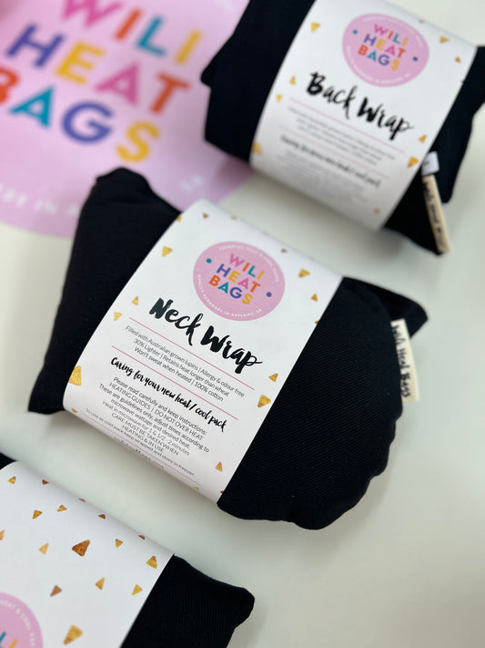 Neck Wrap Heat Bag - Black - Wili Heat Bags