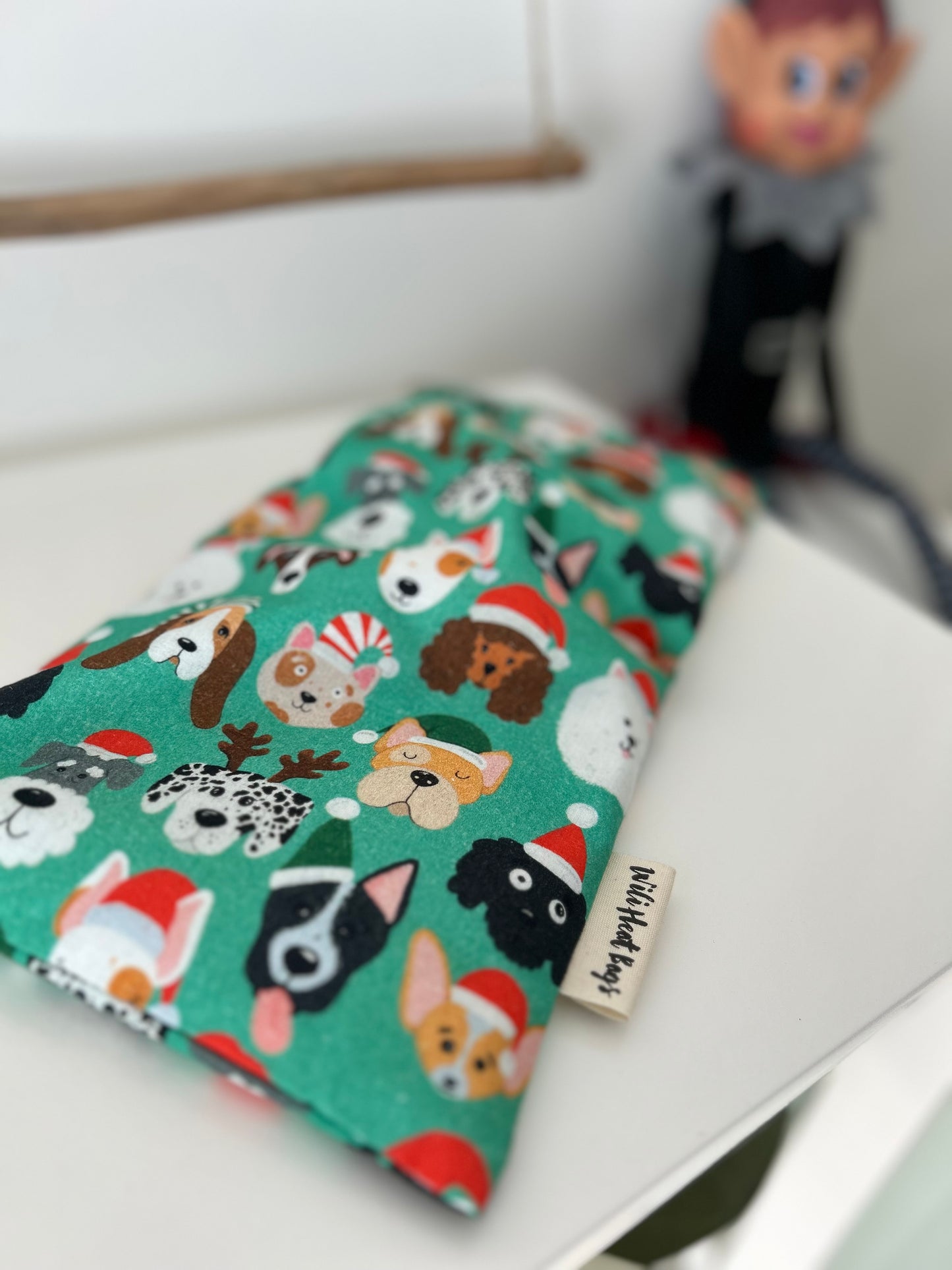 Rectangle Heat Bag - Christmas Dogs