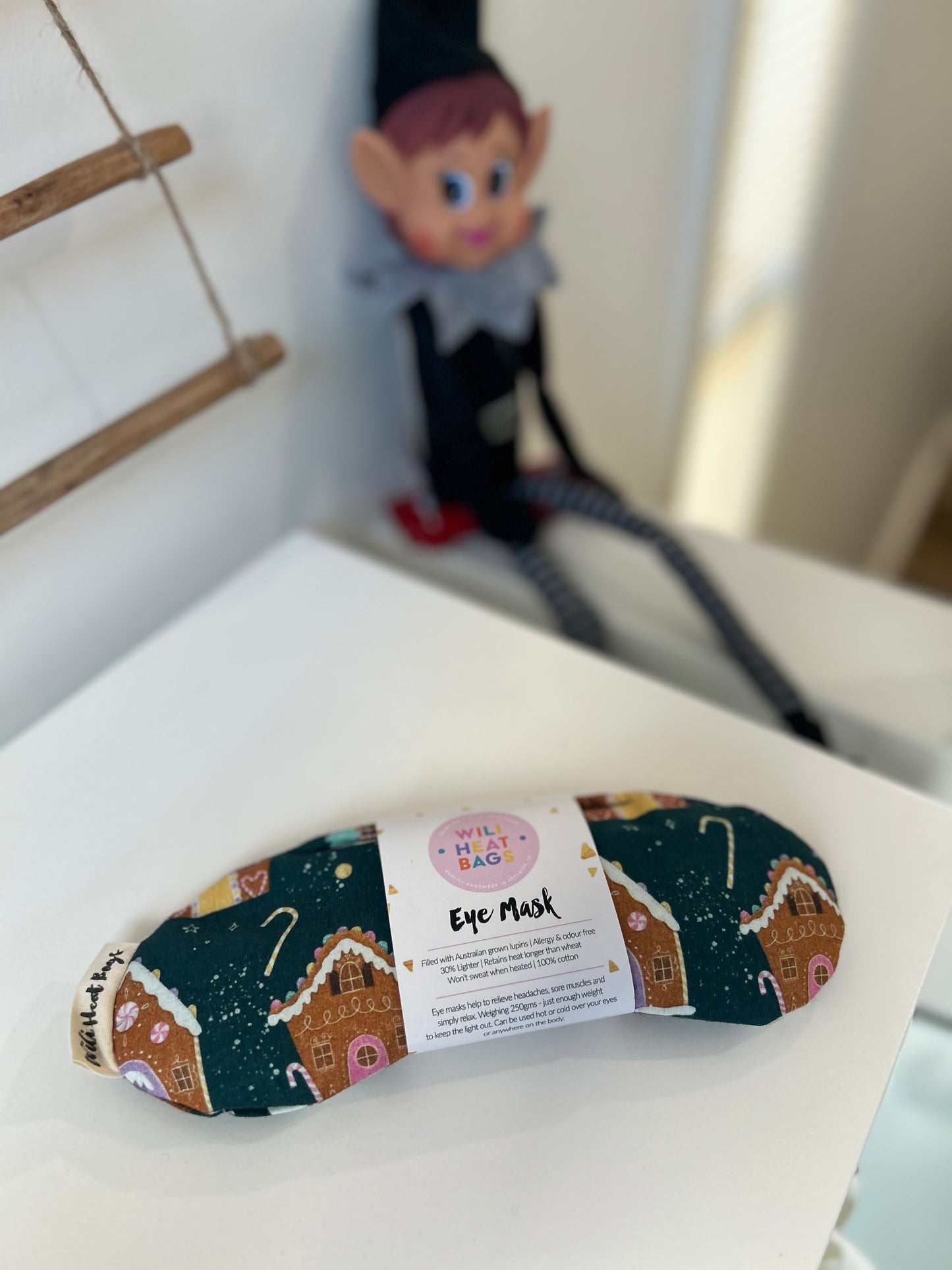 Eye Mask - Gingerbread House - Wili Heat Bags