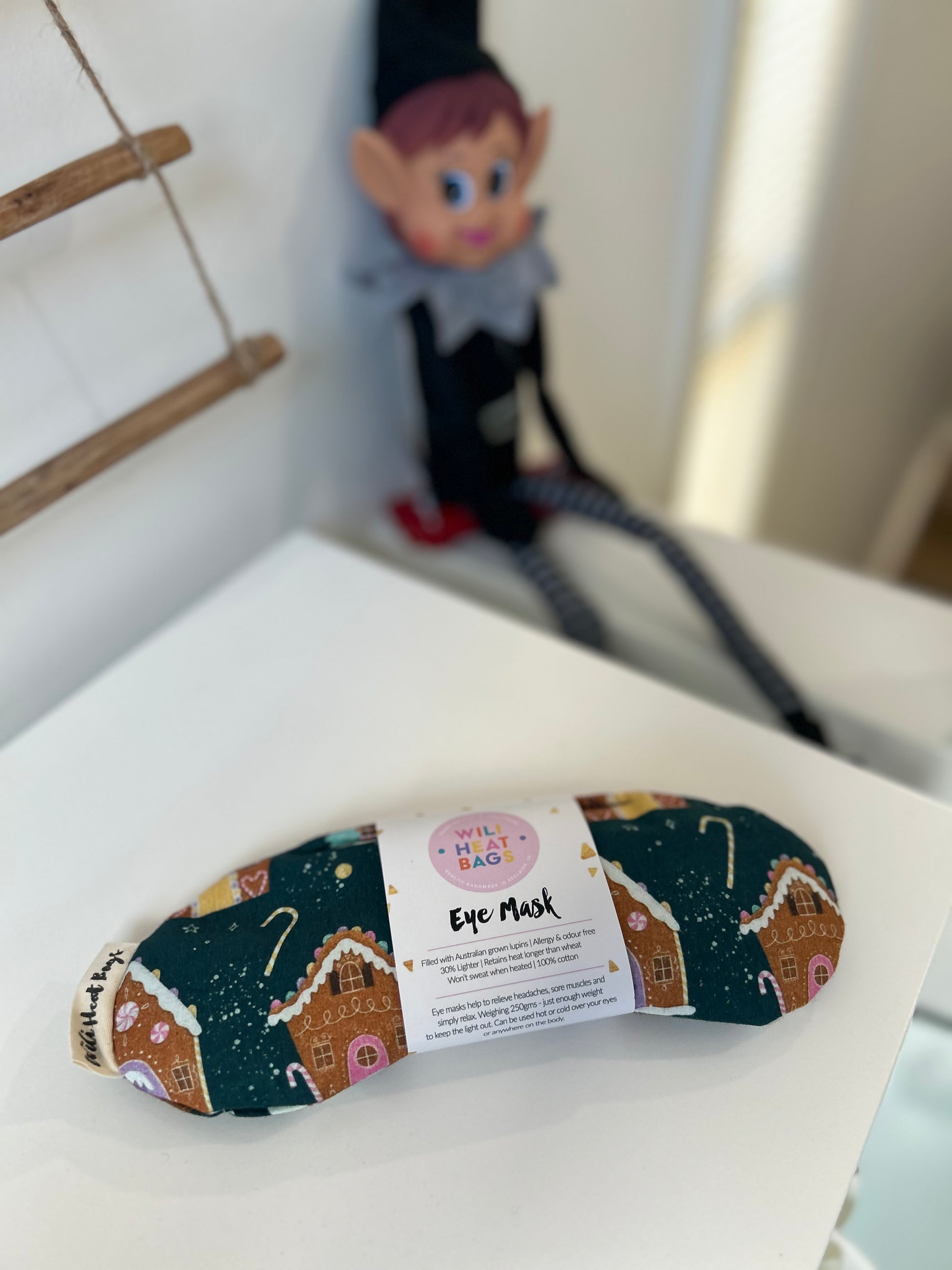 Eye Mask - Gingerbread House - Wili Heat Bags