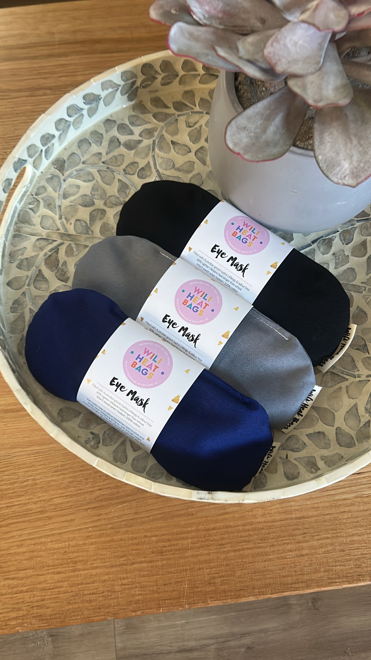 Eye Mask - Charcoal - Wili Heat Bags