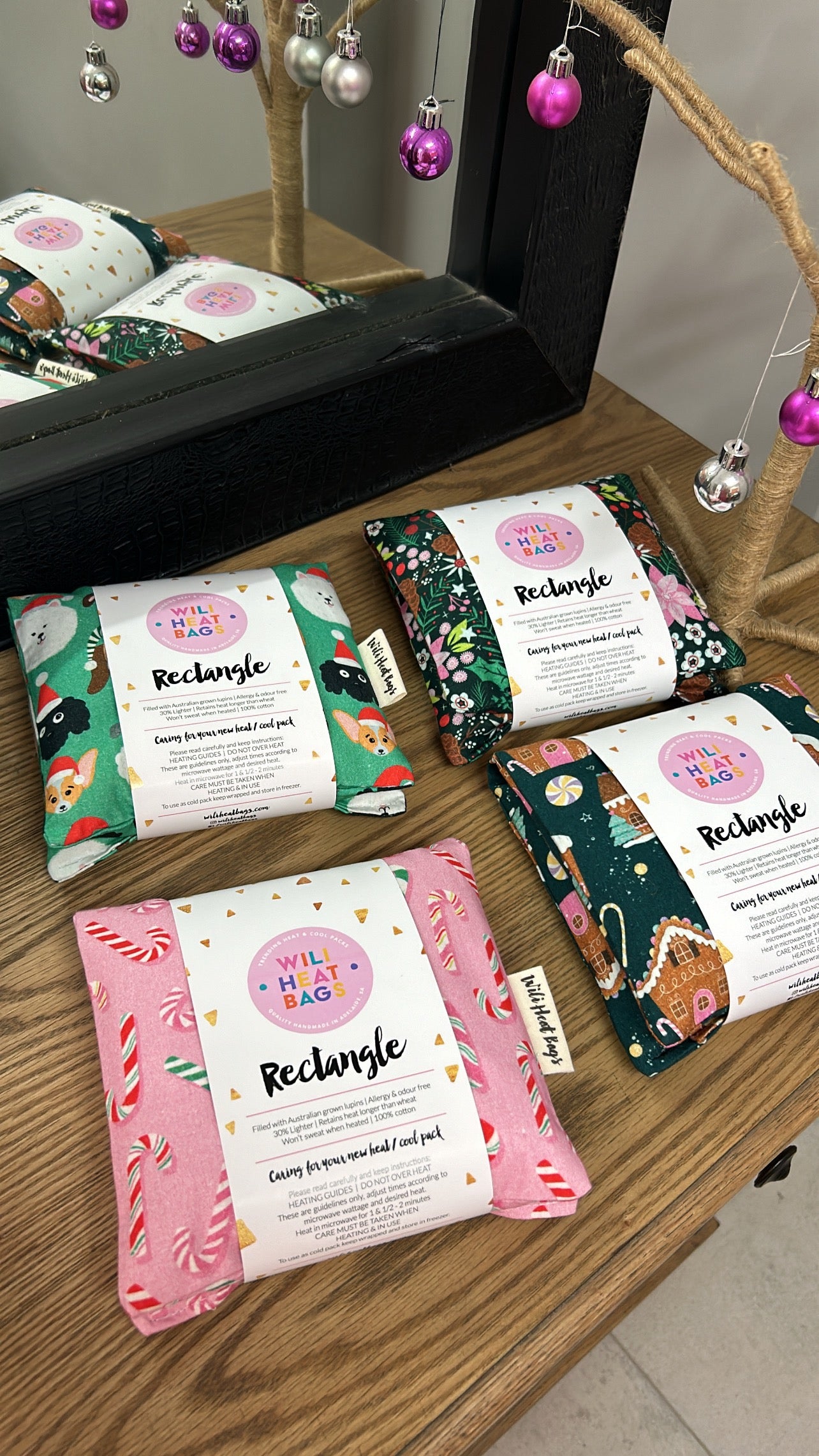 Rectangle Heat Bag - Festive Flowers