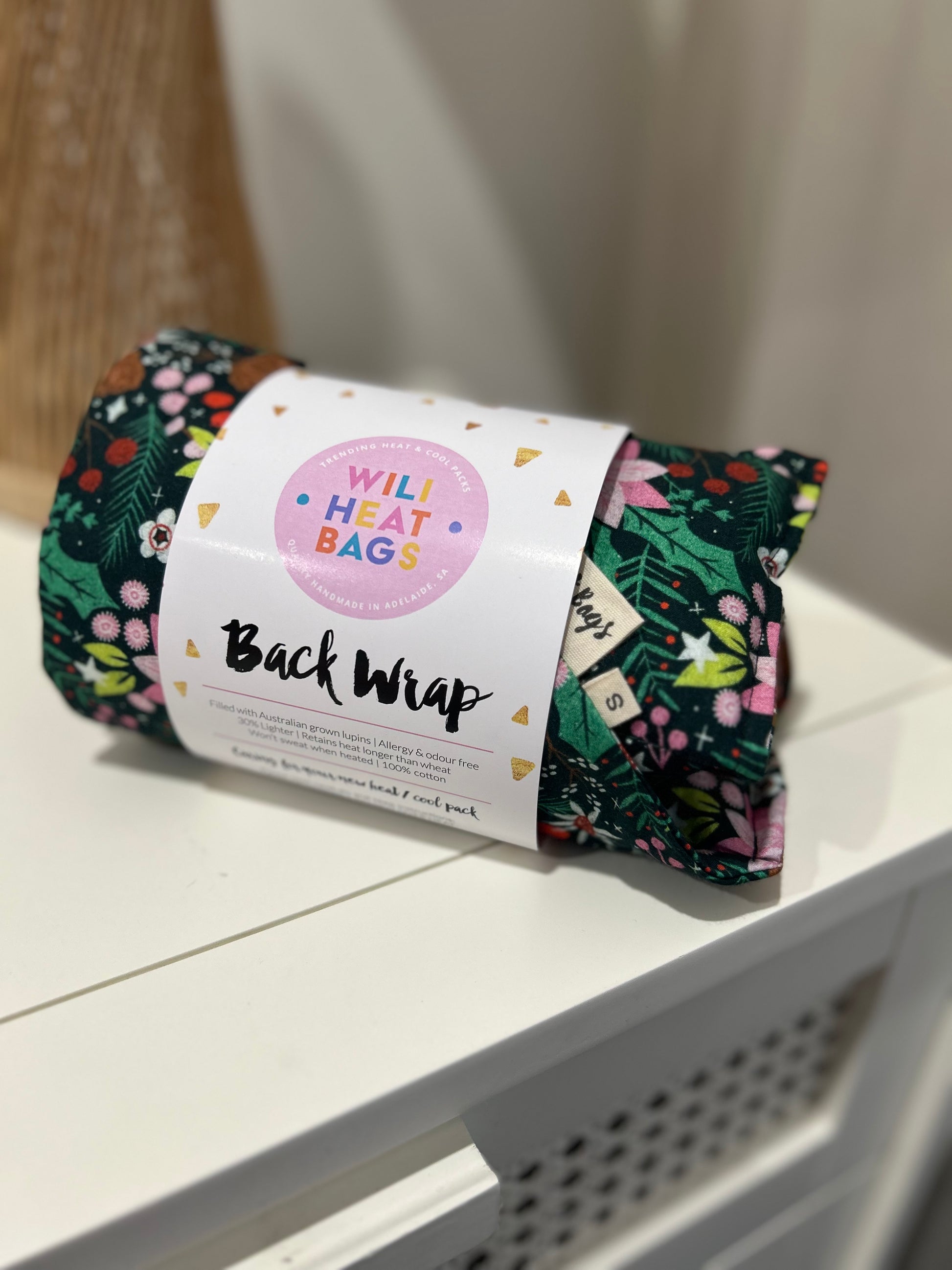 Back Wrap Heat Pack - Festive Flowers - Wili Heat Bags