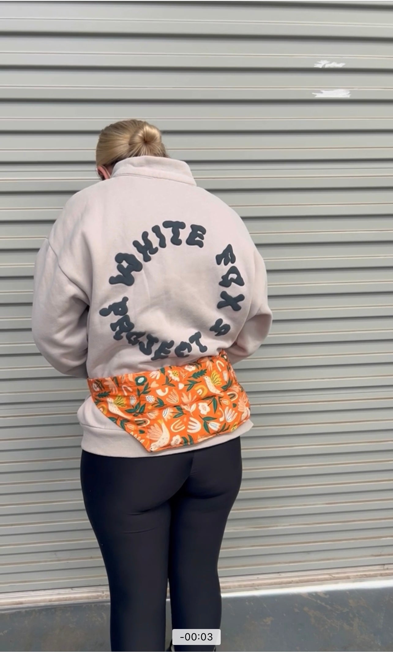 Back Wrap Heat Bag - Orange Garden