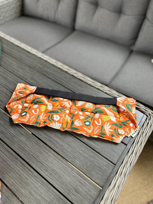 Back Wrap Heat Bag - Orange Garden - Wili Heat Bags