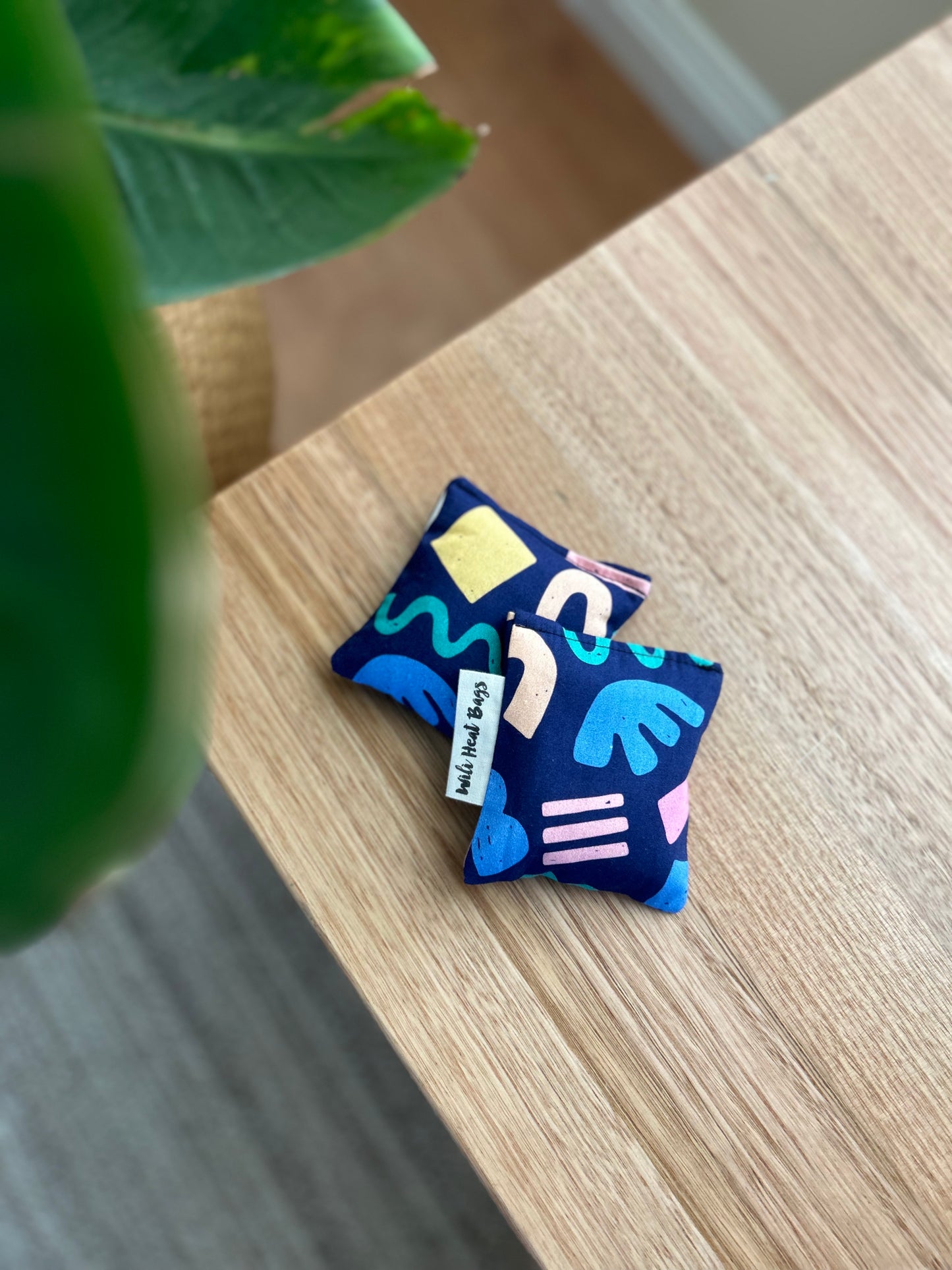 Hand Warmers - Navy Shapes - Wili Heat Bags