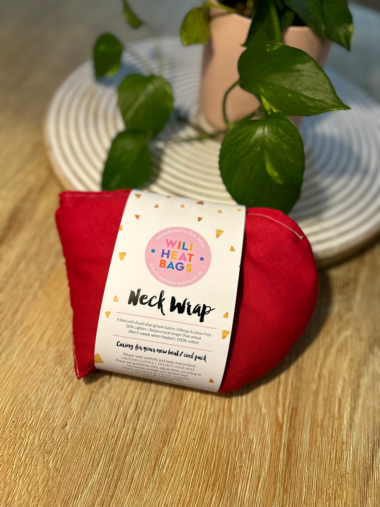 Neck Wrap Heat Bag - Red