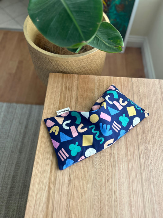 Rectangle Heat Bag - Navy Shapes - Wili Heat Bags