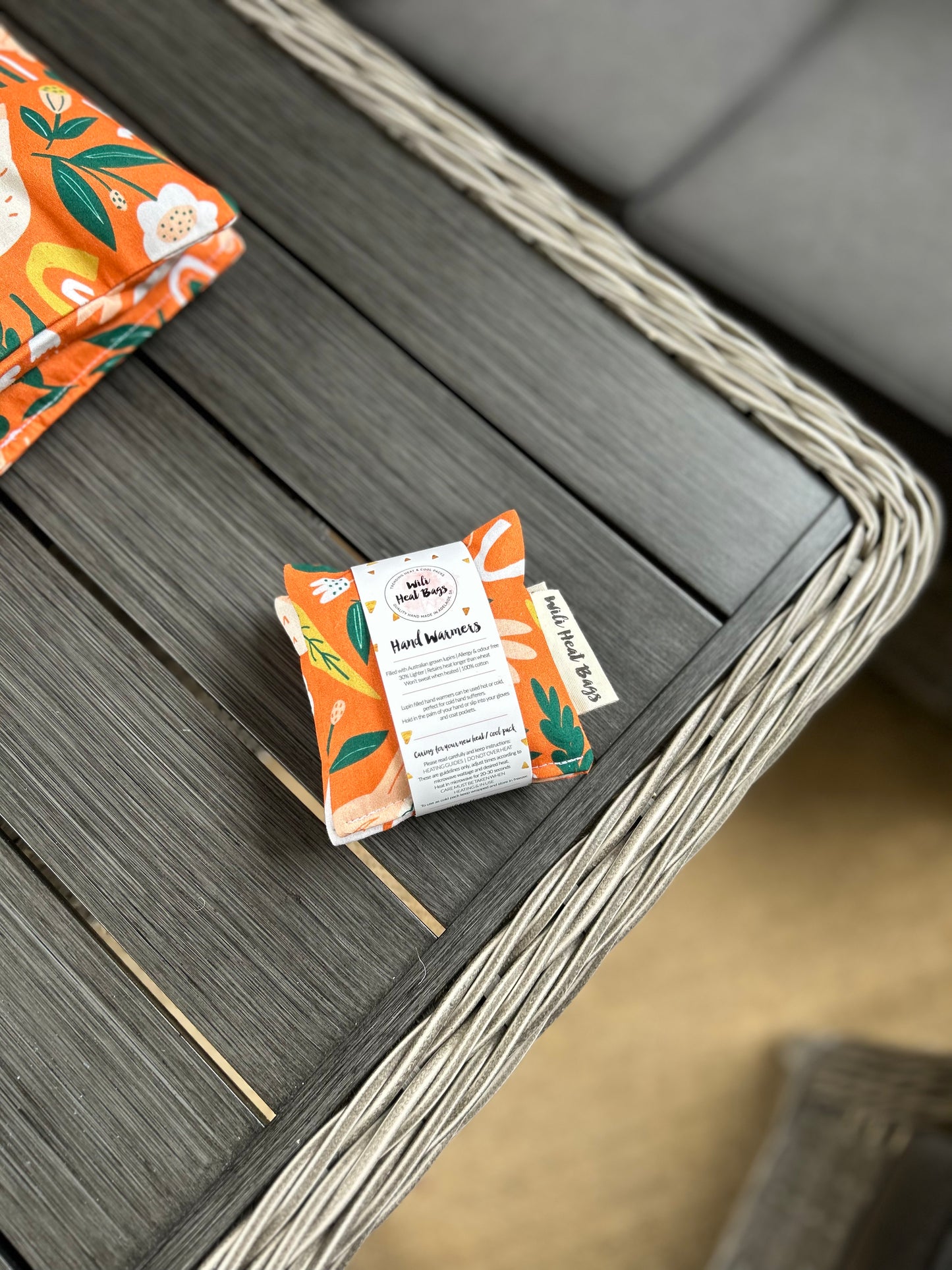 Hand Warmers - Orange Garden - Wili Heat Bags