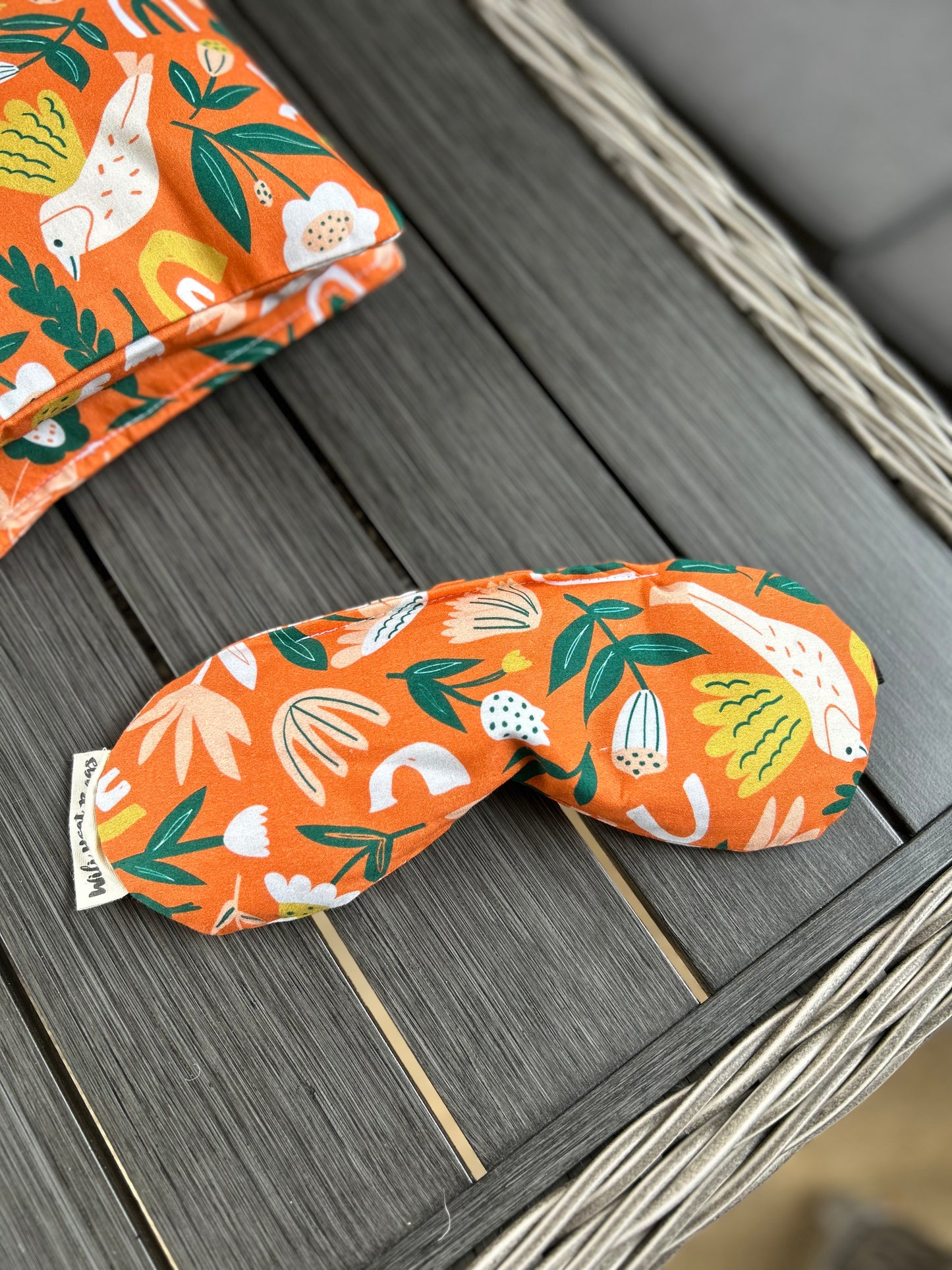 Eye Mask - Orange Garden - Wili Heat Bags