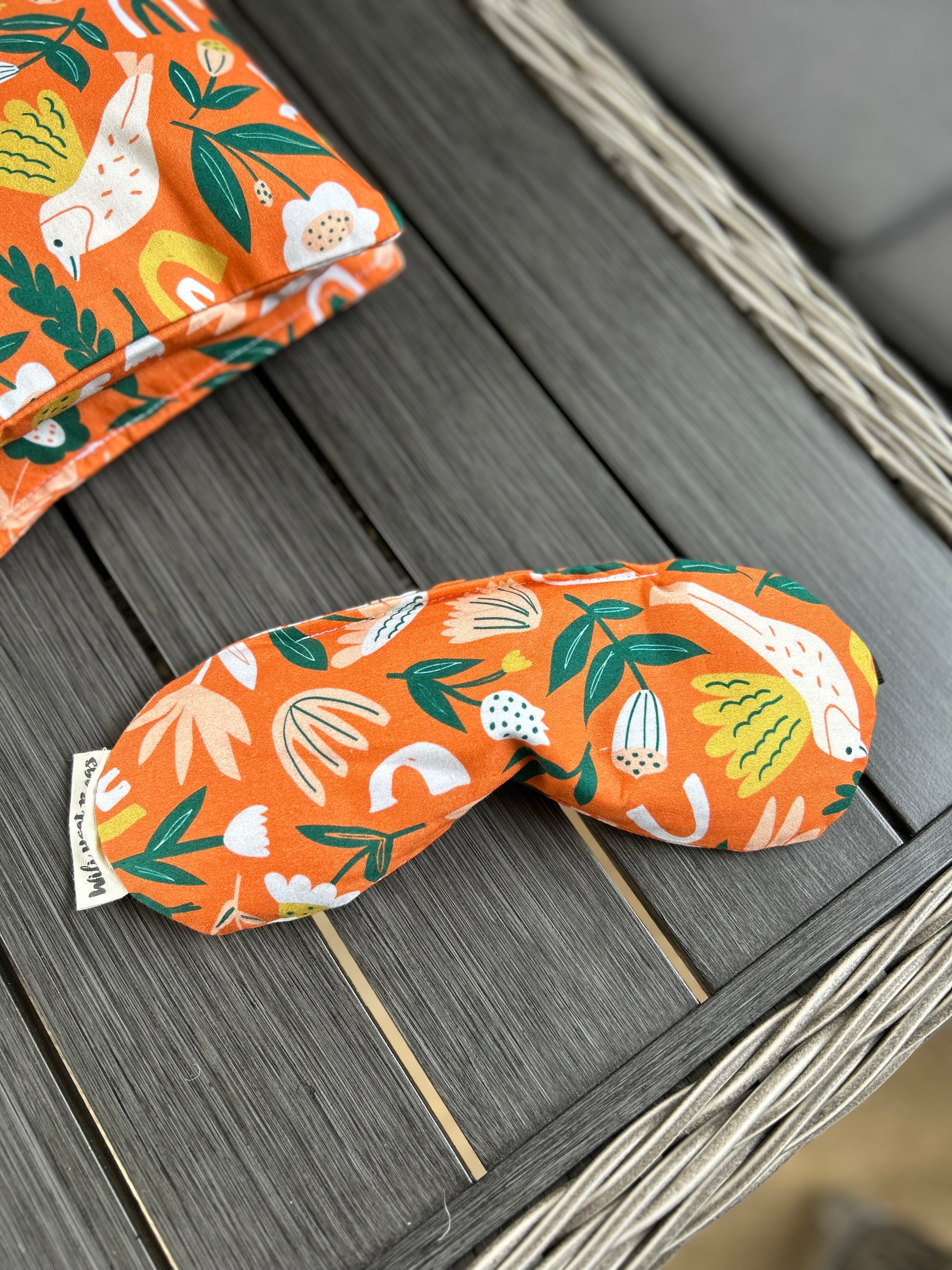 Eye Mask - Orange Garden - Wili Heat Bags