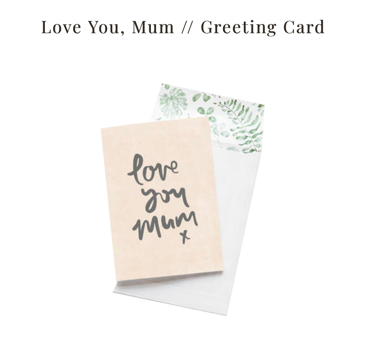 Love You Mum Greeting Card - Wili Heat Bags