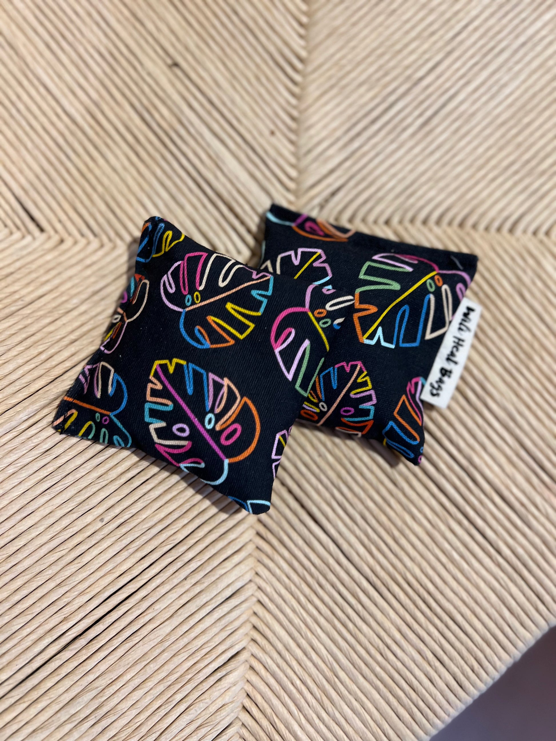 Hand Warmers - Rainbow Monstera - Wili Heat Bags