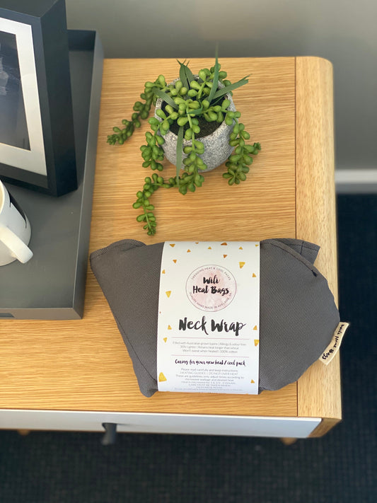 Neck Wrap Heat Bag - Charcoal Neck Wrap Heat Bag Wili Heat Bags