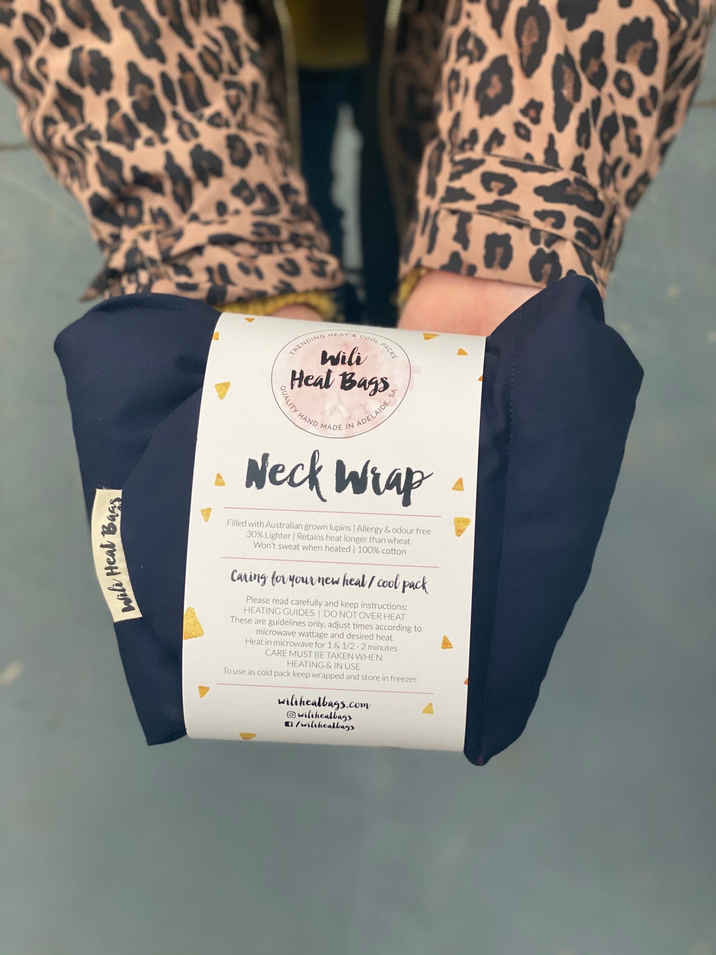 Neck Wrap Heat Bag - Navy Neck Wrap Heat Bag Wili Heat Bags