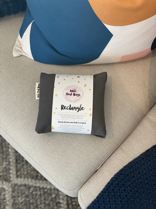 Rectangle Heat Bag - Charcoal Grey Rectangle Heat Bag Wili Heat Bags