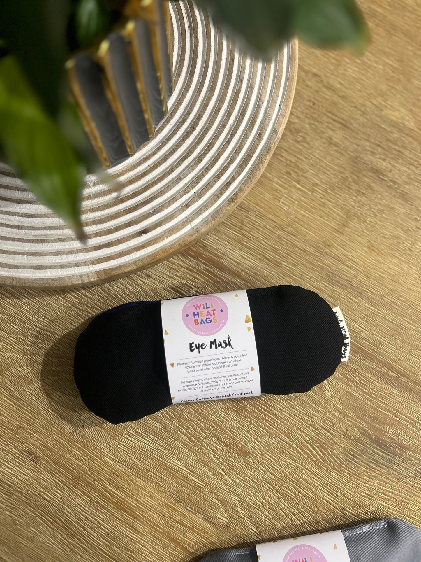 Eye Mask - Black - Wili Heat Bags