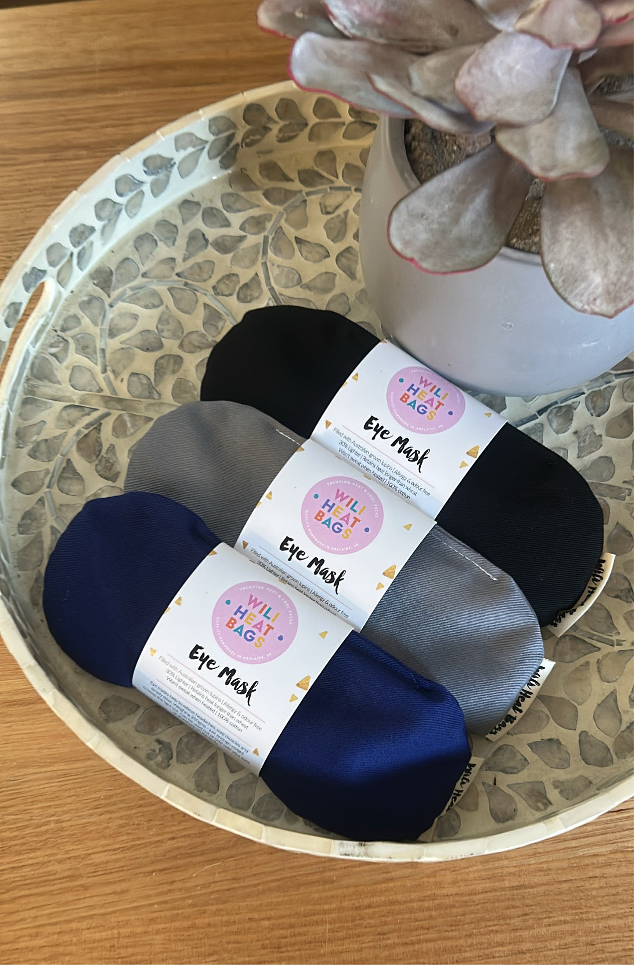 Eye Mask - Black - Wili Heat Bags