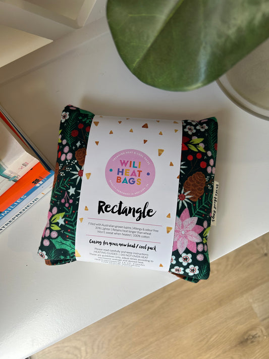 Rectangle Heat Bag - Festive Flowers - Wili Heat Bags