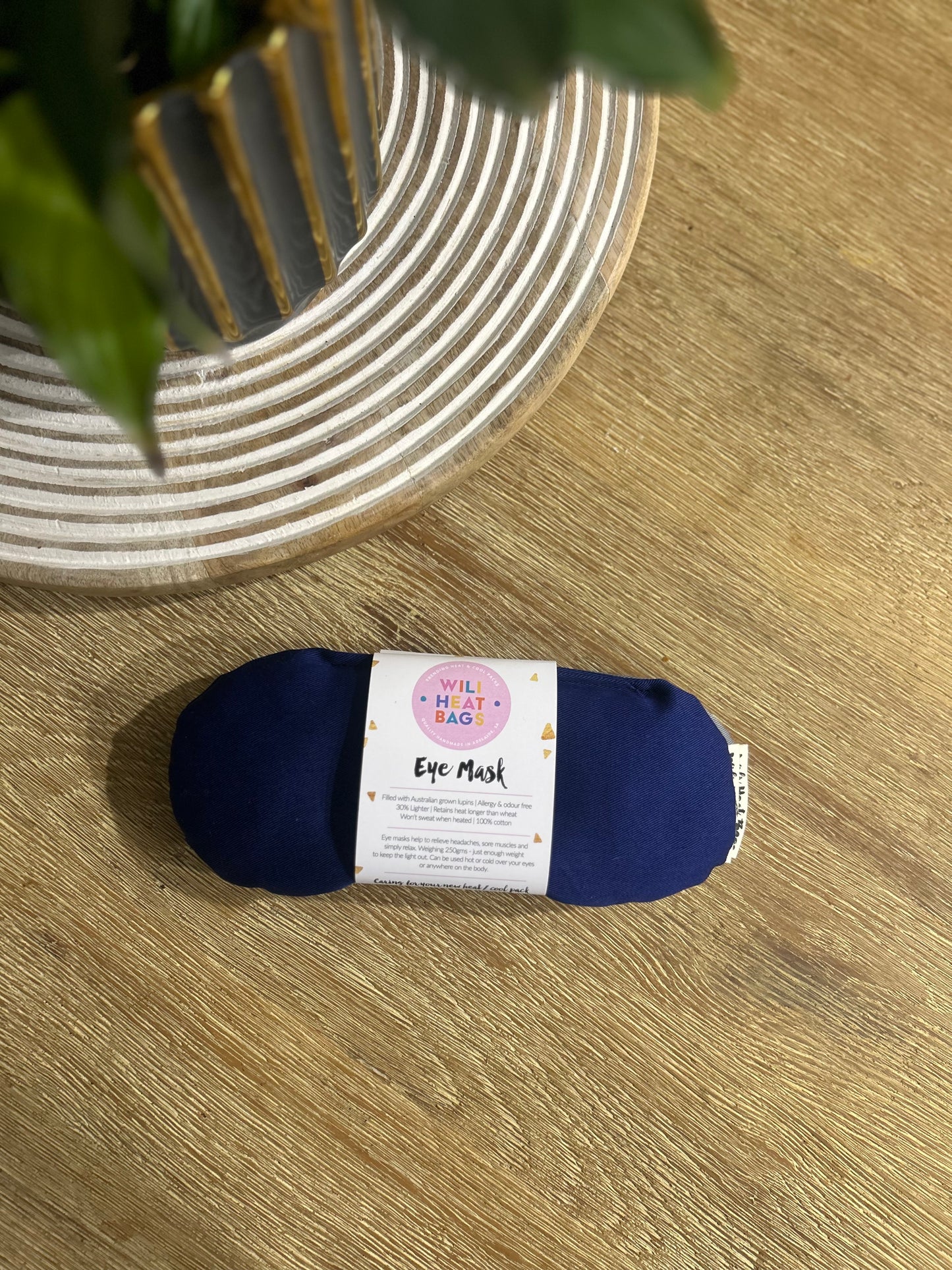 Eye Mask - Navy Blue - Wili Heat Bags