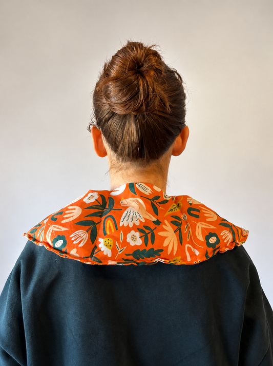 Neck Wrap Heat Bag - Orange Garden - Wili Heat Bags