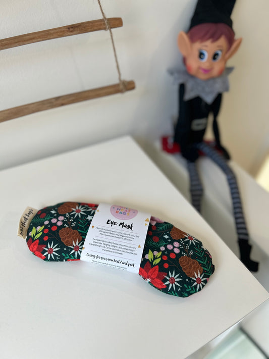 Eye Mask - Festive Flowers - Wili Heat Bags