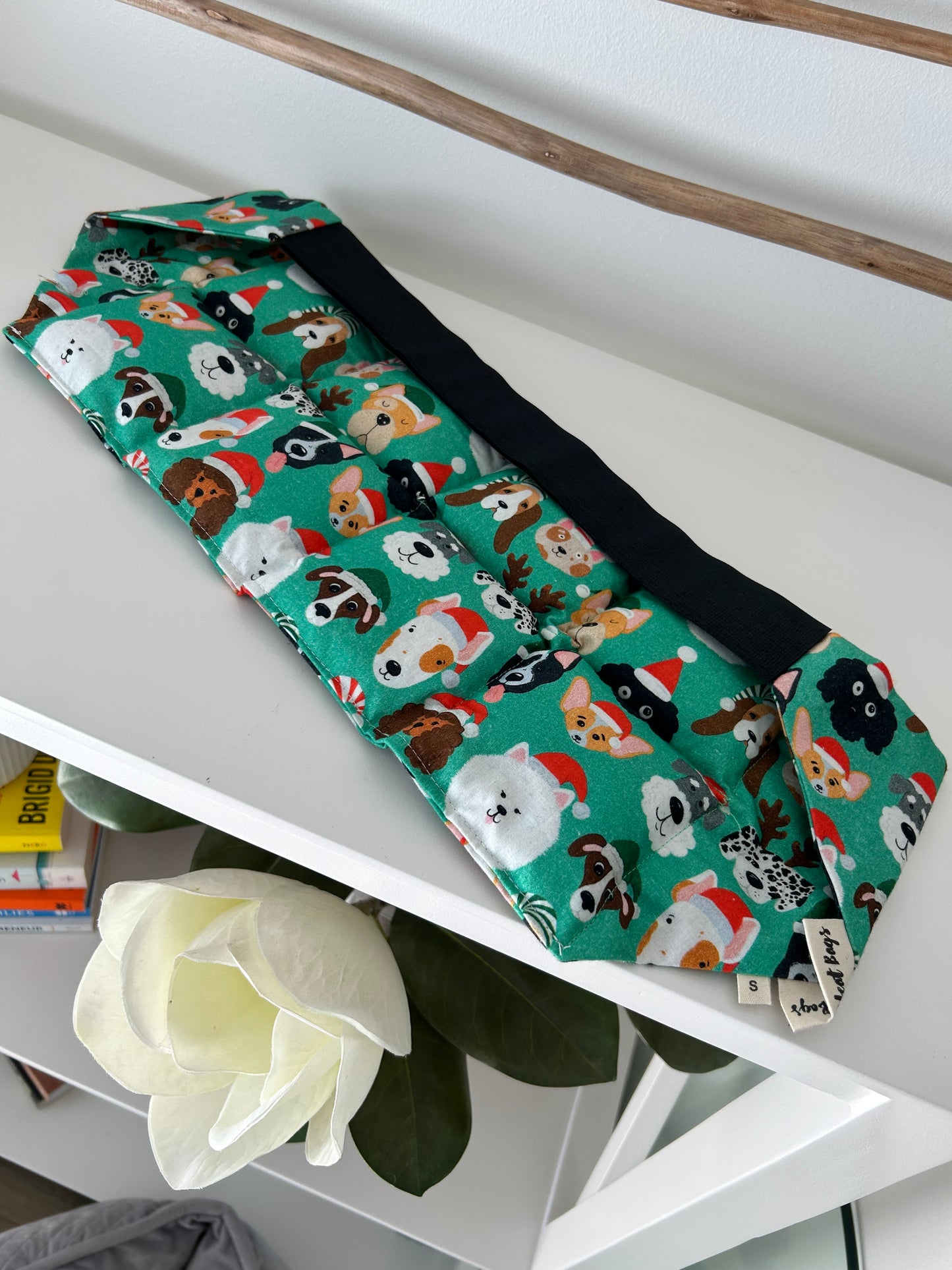 Back Wrap Heat Bag - Christmas Dogs