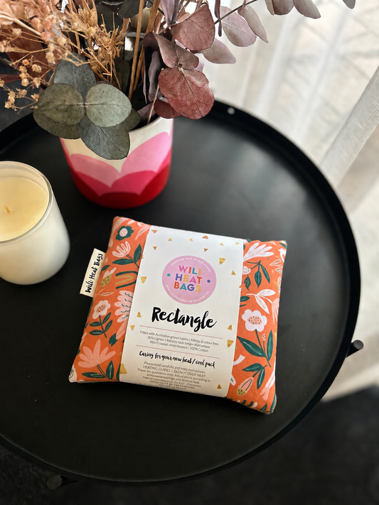 Rectangle Heat Bag - Orange Garden - Wili Heat Bags