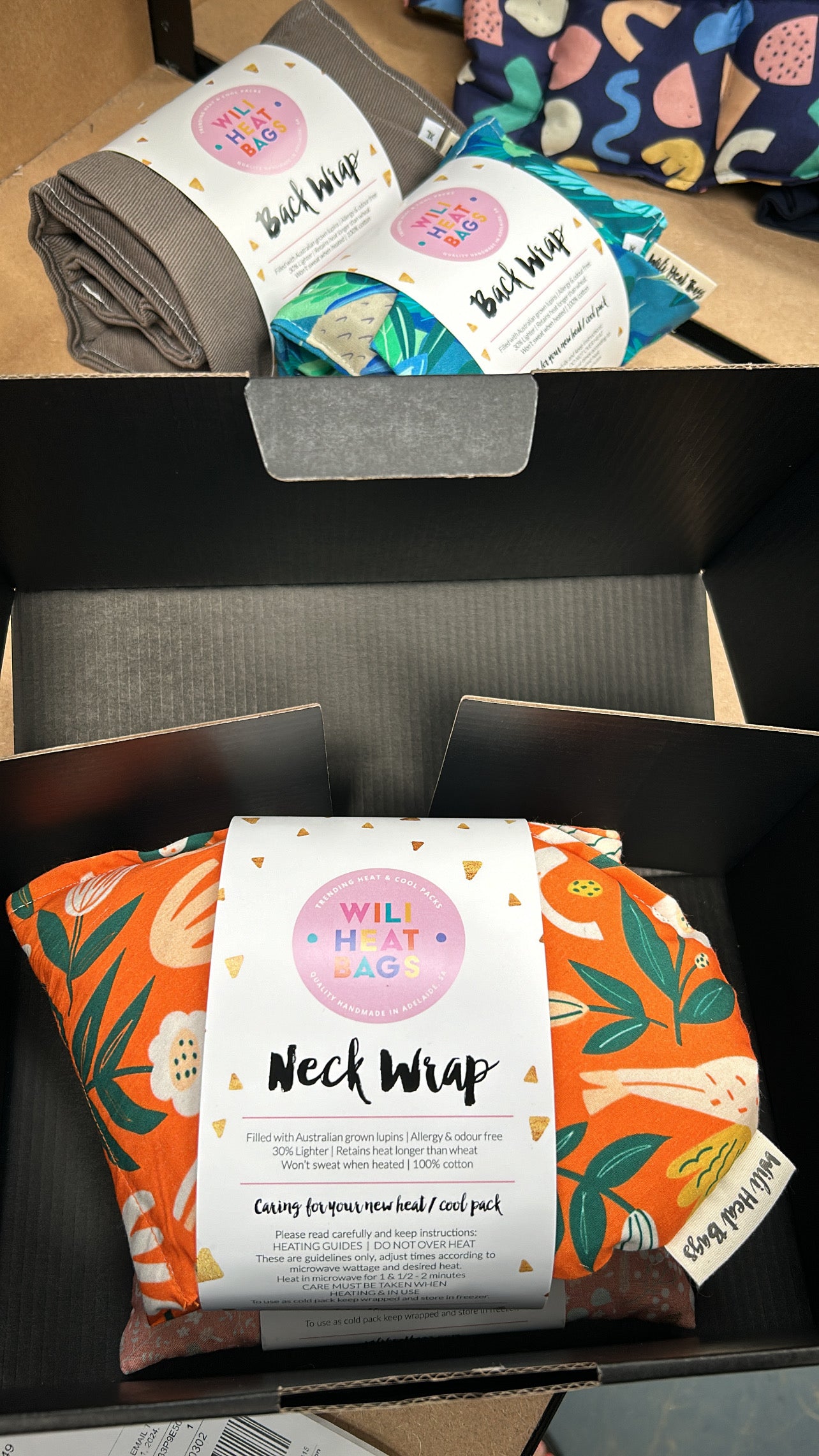 Neck Wrap Heat Bag - Orange Garden