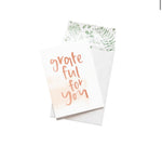 Grateful for You Greeting Card